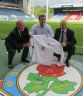 Joe Bunney with his England shirt 2012